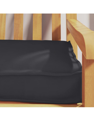 Cuscino per pallet Nero 180 x 40 x 8 cm Tessuto Oxford