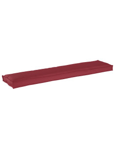 Cuscino per pallet Rosso Vino 180 x 40 x 8 cm Tessuto Oxford 2