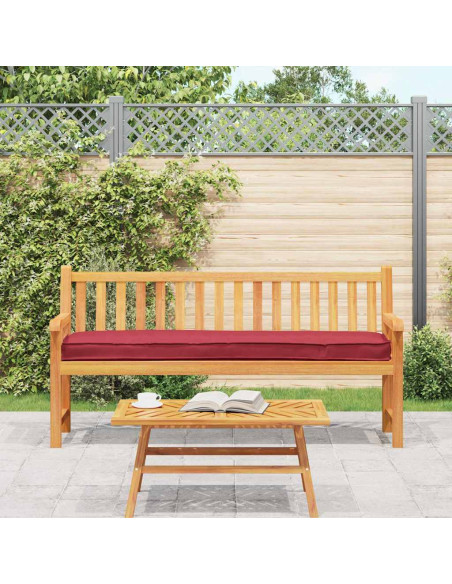 Cuscino per pallet Rosso Vino 180 x 40 x 8 cm Tessuto Oxford