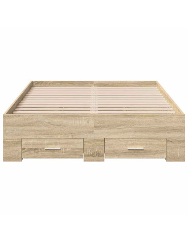 Struttura del letto Marrone 120 x 190 cm Legno multistrato