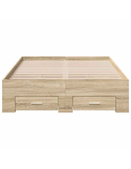 Struttura del letto Marrone 120 x 190 cm Legno multistrato