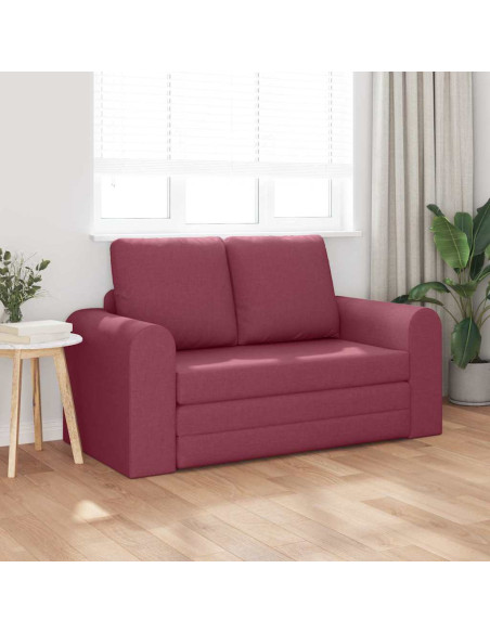 Divano letto 60cm Rosso Vino Tessuto