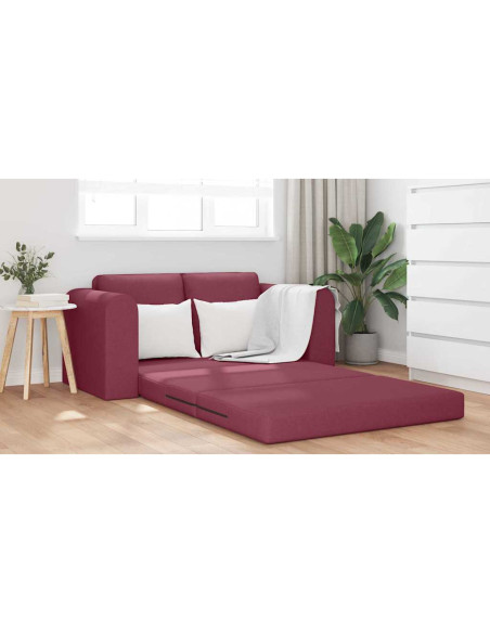 Divano letto 60cm Rosso Vino Tessuto