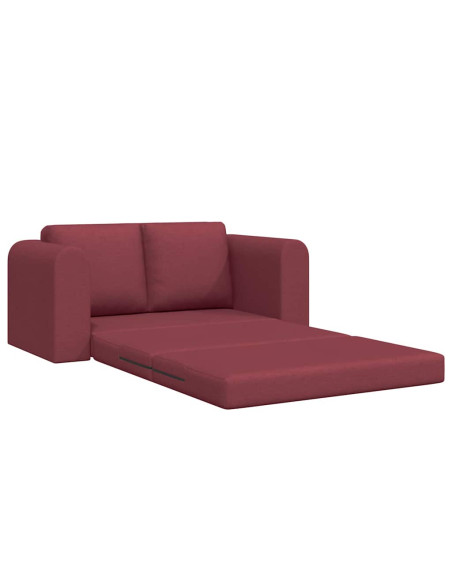 Divano letto 60cm Rosso Vino Tessuto
