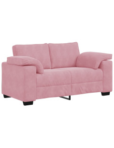 Divano Divanetto Rosa 160x77x82 cm in Velluto