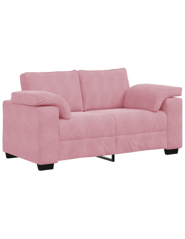 Divano Divanetto Rosa 160x77x82 cm in Velluto