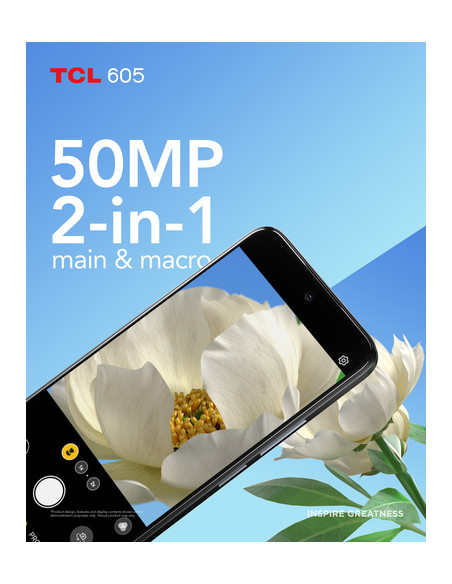 TCL 605 16,9 cm (6.67") Doppia SIM Android 15 4G USB tipo-C 8 GB 256 GB 5200 mAh Blu