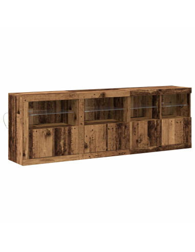Madia LED Legno vecchio 202 x 37 x 67 cm Legno multistrato