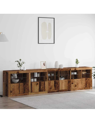 Madia LED Legno vecchio 283 x 37 x 67 cm Legno multistrato