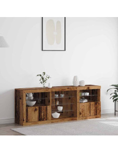 Madia LED Legno vecchio 181,5 x 37 x 67 cm Legno multistrato