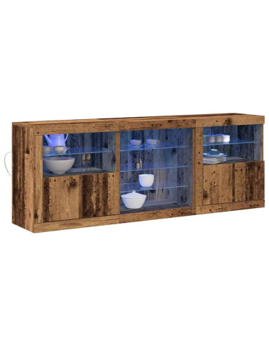 Madia LED Legno vecchio 181,5 x 37 x 67 cm Legno multistrato