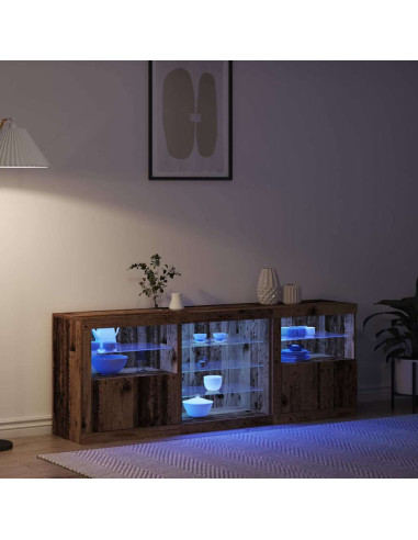 Madia LED Legno vecchio 181,5 x 37 x 67 cm Legno multistrato