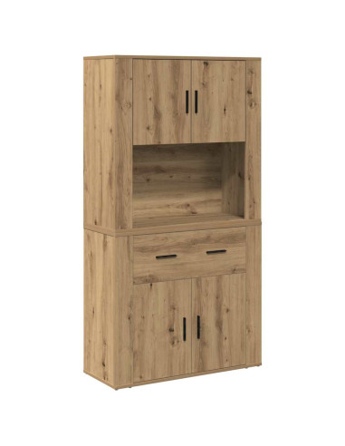 Highboard rovere artigianale 80 x 33 x 150 cm Legno multistrato