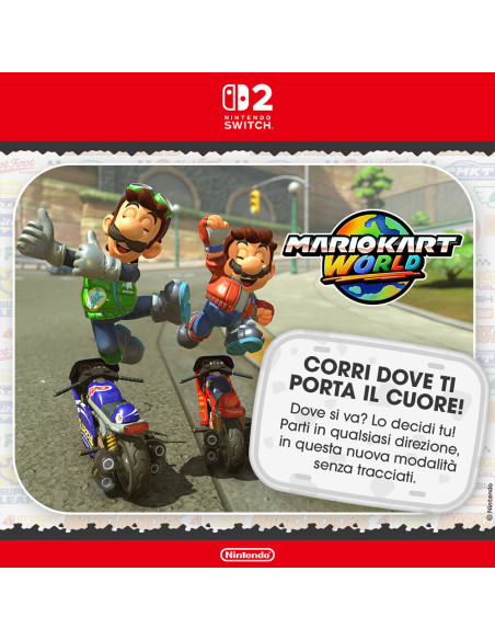 Nintendo Mario Kart World Switch 2 Standard Cinese semplificato, Cinese tradizionale, Tedesca, DUT, Inglese, ESP, Francese, ITA,