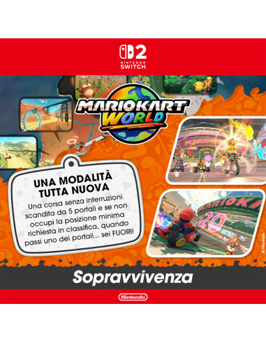 Nintendo Mario Kart World Switch 2 Standard Cinese semplificato, Cinese tradizionale, Tedesca, DUT, Inglese, ESP, Francese, ITA,