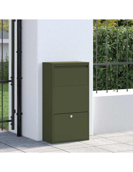 Cassetta per pacchi Verde oliva 44 x 22 x 82 cm Acciaio