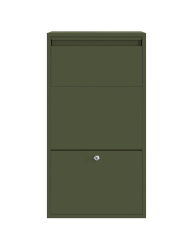 Cassetta per pacchi Verde oliva 44 x 22 x 82 cm Acciaio