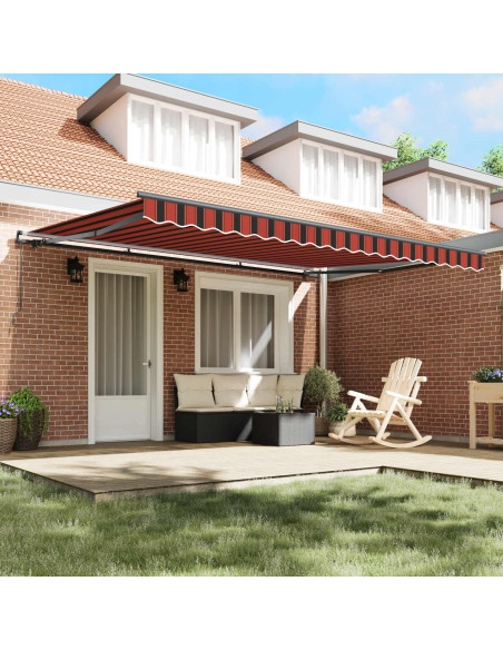 Tenda Retrattile arancione e marrone 450 × 300 cm