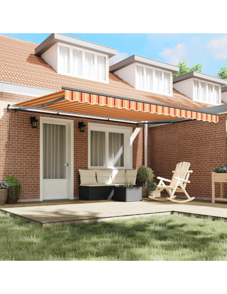 Tenda Retrattile Giallo e Arancione 450 × 300 cm