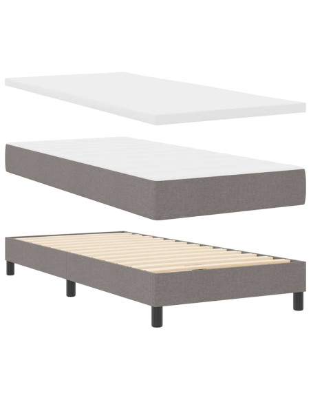 Letto a molle con testiera Talpa 100 x 200 cm Tessuto