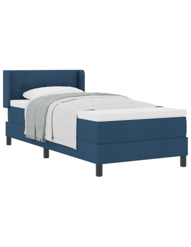 Letto a molle con materasso Blu 200 x 90 cm Poliestere