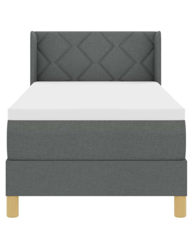 strongLetto a Molle / strong Grigio scuro 80 x 200 cm Tessuto