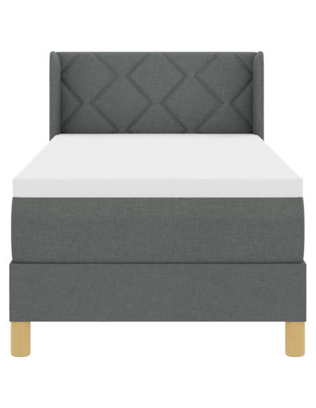 strongLetto a Molle / strong Grigio scuro 80 x 200 cm Tessuto