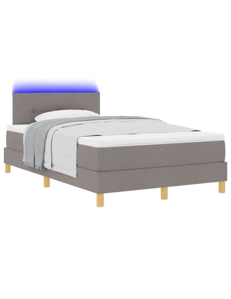 Letto a Sorgente LED con testiera Talpa 120 x 190 cm Tessuto