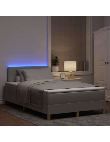 Letto a Sorgente LED con testiera Talpa 120 x 190 cm Tessuto