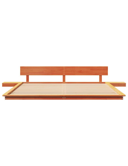 Struttura del letto Marrone 200 x 200 cm legno