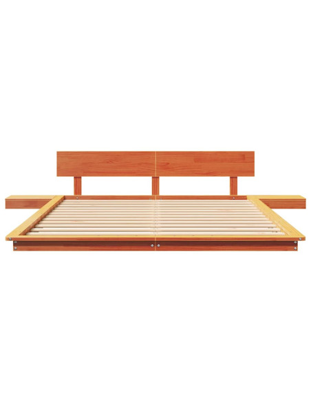 Struttura del letto Marrone 150 x 200 cm legno