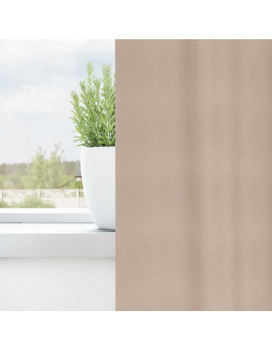 Tende Blackout con Anelli 2 pcs Talpa 140 x 140 cm Poliestere