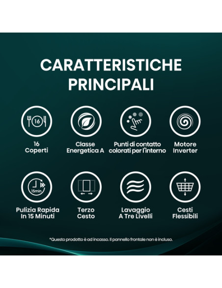 Hisense HV16A A scomparsa totale 16 coperti