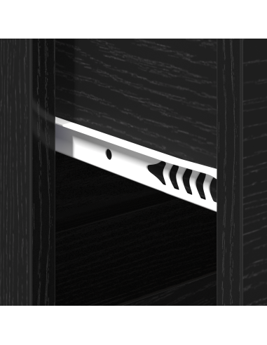 Credenza Rovere Nero 60 x 39 x 80 cm Legno multistrato