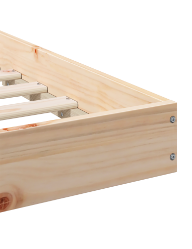 Struttura del letto Naturale 90 x 220 cm Pino massello