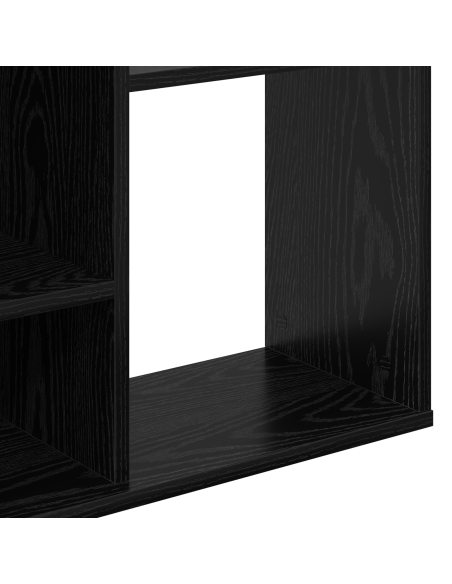 Divider per stanze Rovere Nero 100 x 24 x 140 cm