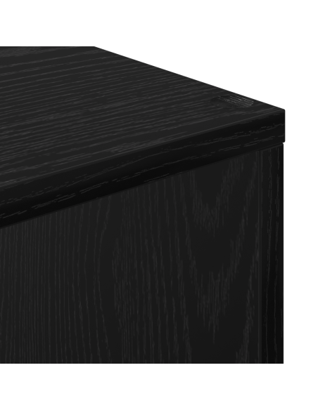 Armadio per Libri Rovere Nero 70 x 24 x 161 cm