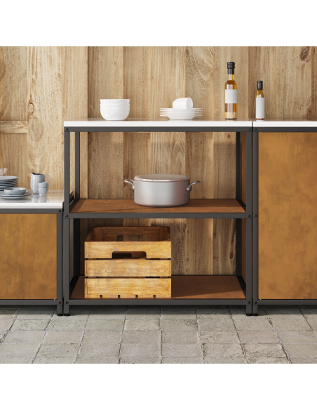 Stoccaggio in cucina Ruggine 60 x 50 x 92 cm Acciaio