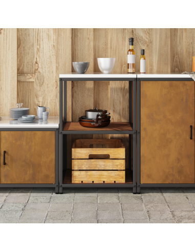 Stoccaggio in cucina Ruggine 60 x 50 x 92 cm Acciaio