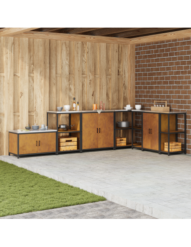 Stoccaggio in cucina con porta Ruggine 60 x 50 x 92 cm Acciaio