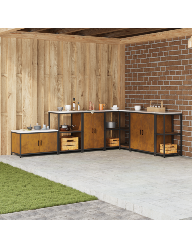 Stoccaggio in cucina con porta Ruggine 60 x 50 x 92 cm Acciaio