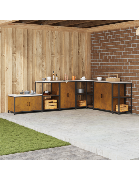 Stoccaggio in cucina con porta Ruggine 60 x 50 x 92 cm Acciaio