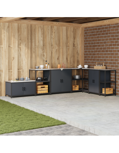 Stoccaggio in cucina Antracite 60 x 50 x 92 cm Acciaio