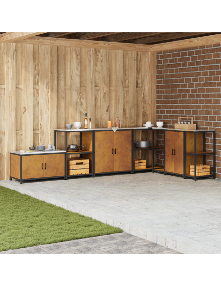 Stoccaggio in cucina con porta Ruggine 60 x 50 x 92 cm Acciaio