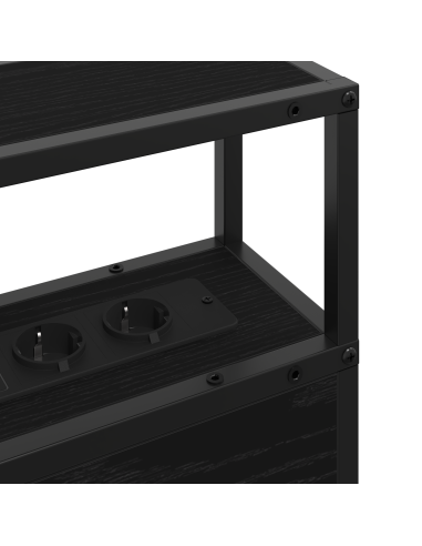 Testata contenitore Rovere nero 100 cm Legno multistrato