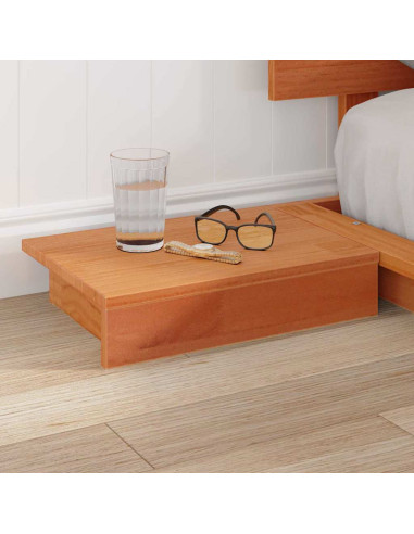 Struttura del letto Marrone 140 x 190 cm legno