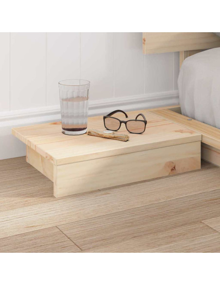 Struttura del letto Marrone 135 x 190 cm legno