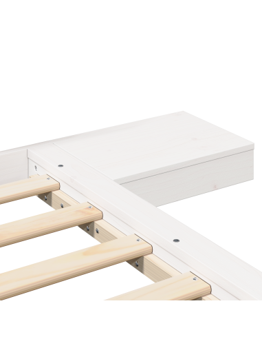 Struttura del letto Bianco 90 x 190 cm legno