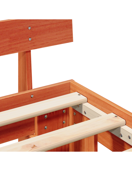 Struttura del letto Marrone cerato 160 x 200 cm Pino massello