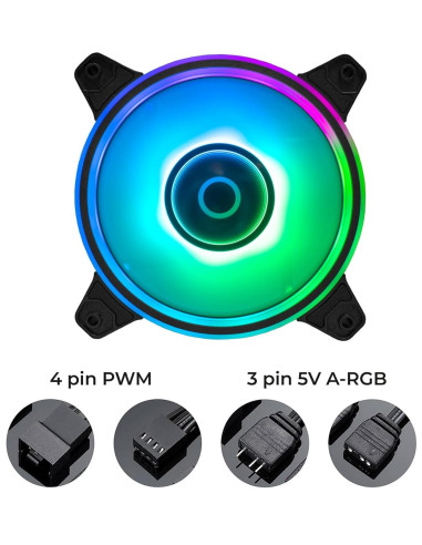 VENTOLA MIRA 120 1FAN 1100RPM HALO 1100RPM 3FAN + ANTIVIBRATION